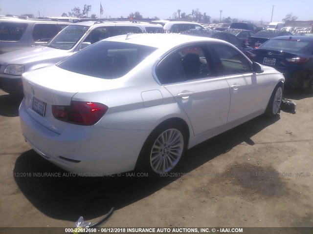 WBA3C1C58EK112586 - 2014 BMW 328 I SULEV WHITE photo 4