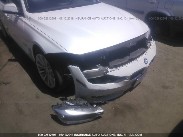 WBA3C1C58EK112586 - 2014 BMW 328 I SULEV WHITE photo 6