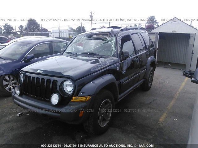 1J4GL38K96W274181 - 2006 JEEP LIBERTY RENEGADE BLACK photo 6