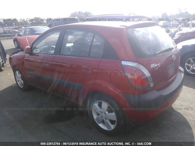 KNADE163876226804 - 2007 KIA RIO 5 SX ORANGE photo 3