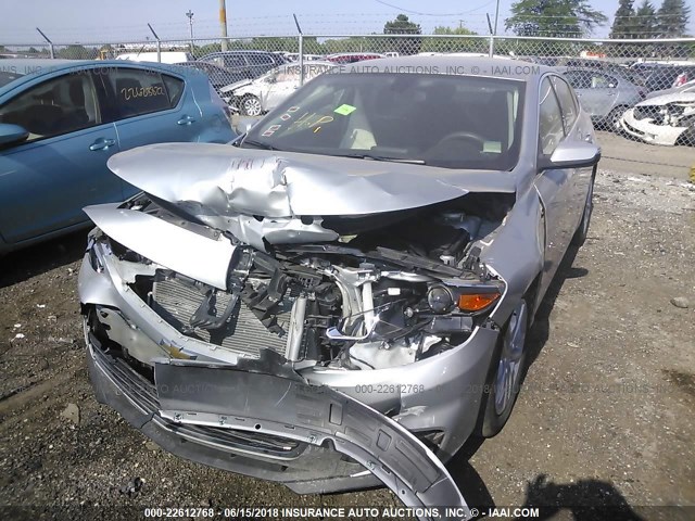 1G1ZE5STXHF255091 - 2017 CHEVROLET MALIBU LT SILVER photo 6