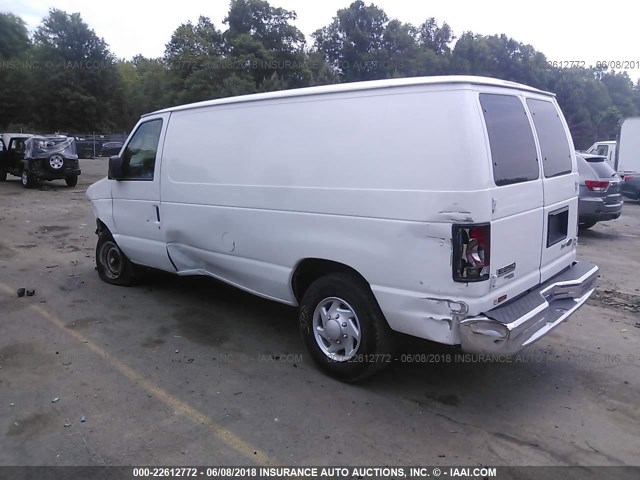 1FTNE2EW7EDA81109 - 2014 FORD ECONOLINE E250 VAN WHITE photo 3