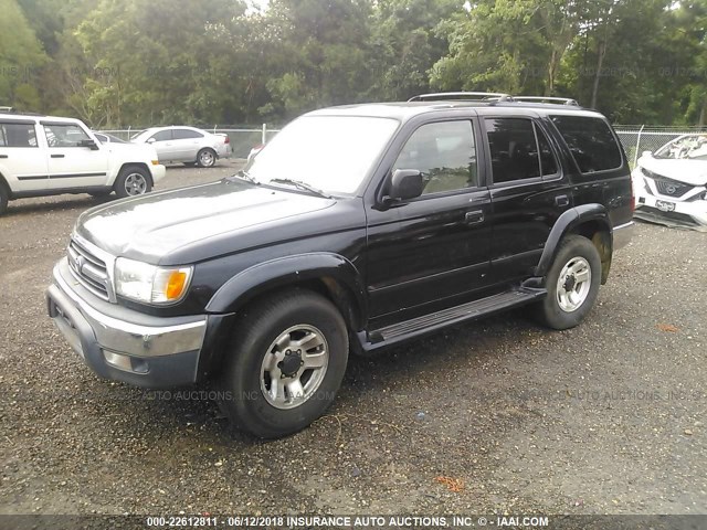 JT3GN86R1Y0156181 - 2000 TOYOTA 4RUNNER SR5 BLACK photo 2