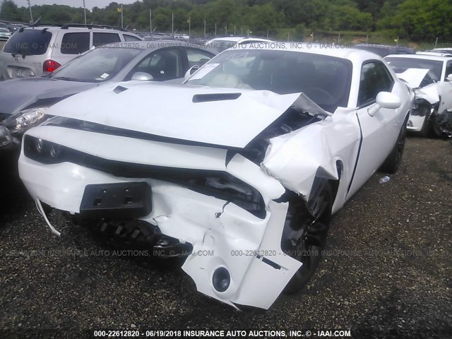 2C3CDZAG7JH161898 - 2018 DODGE CHALLENGER SXT WHITE photo 2