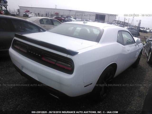 2C3CDZAG7JH161898 - 2018 DODGE CHALLENGER SXT WHITE photo 4