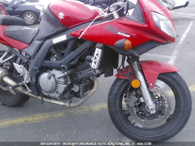 JS1VP53A862105086 - 2006 SUZUKI SV650 RED photo 5