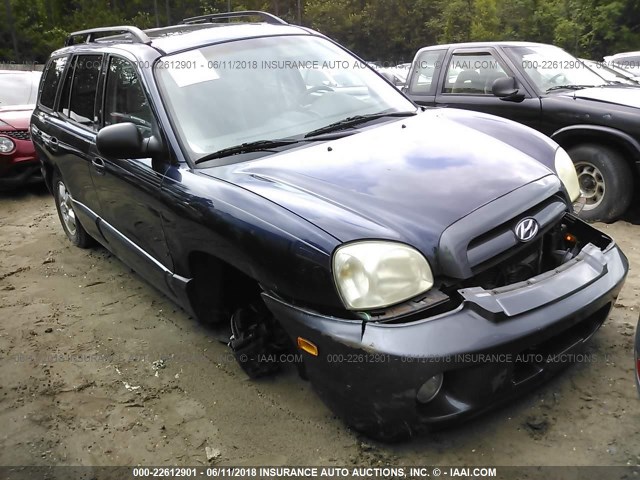 KM8SC13DX5U905071 - 2005 HYUNDAI SANTA FE GLS/LX BLUE photo 1