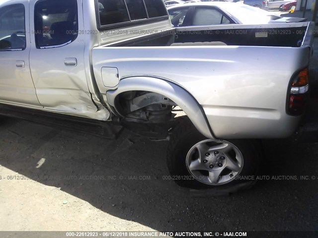 5TEGN92N82Z046045 - 2002 TOYOTA TACOMA DOUBLE CAB PRERUNNER SILVER photo 6