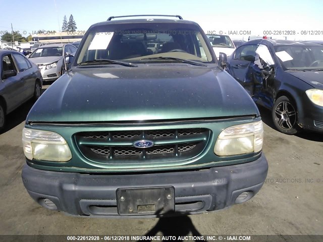 1FMYU60X2YUA46209 - 2000 FORD EXPLORER SPORT GREEN photo 6