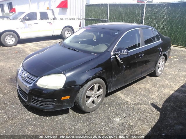 3VWRM71K18M143999 - 2008 VOLKSWAGEN JETTA SE/SEL BLACK photo 2