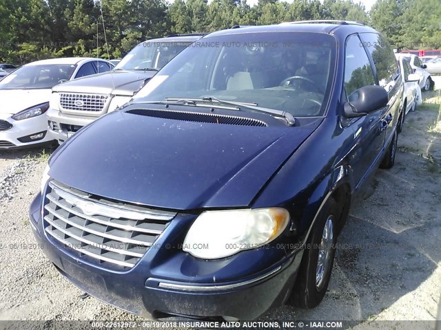 2C8GP64L95R194220 - 2005 CHRYSLER TOWN & COUNTRY LIMITED Dark Blue photo 2