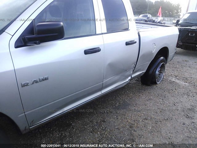 1D7RB1GK8AS195999 - 2010 DODGE RAM 1500 SILVER photo 6