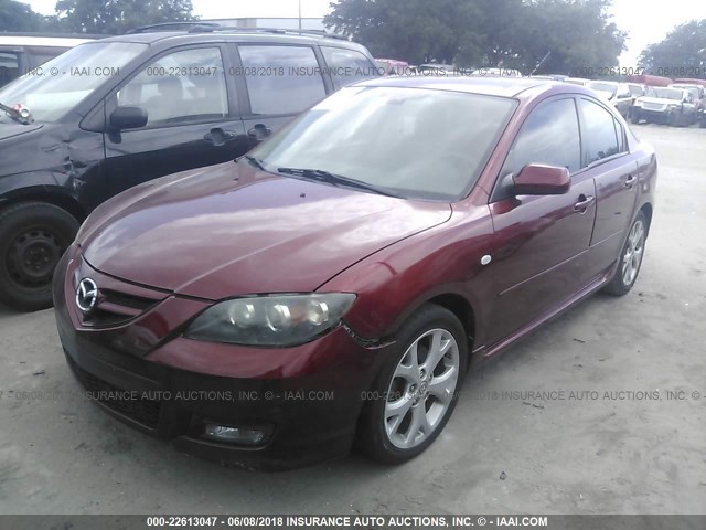 JM1BK323091205370 - 2009 MAZDA 3 S RED photo 2