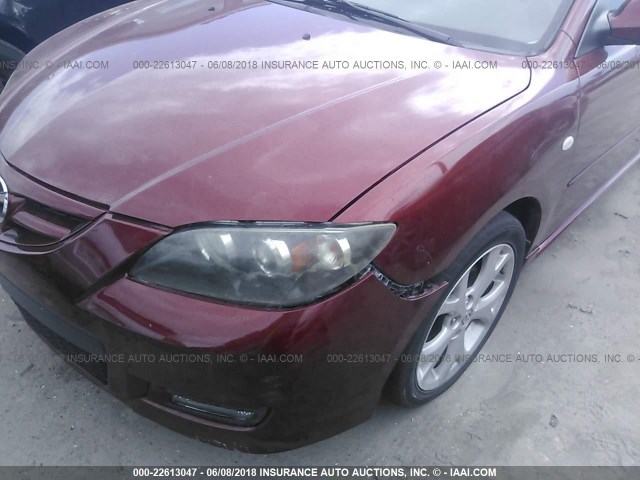 JM1BK323091205370 - 2009 MAZDA 3 S RED photo 6