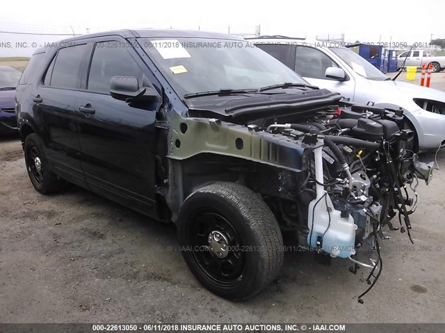 1FM5K8AR1HGA63568 - 2017 FORD EXPLORER POLICE INTERCEPTOR BLUE photo 1