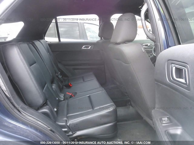 1FM5K8AR1HGA63568 - 2017 FORD EXPLORER POLICE INTERCEPTOR BLUE photo 8