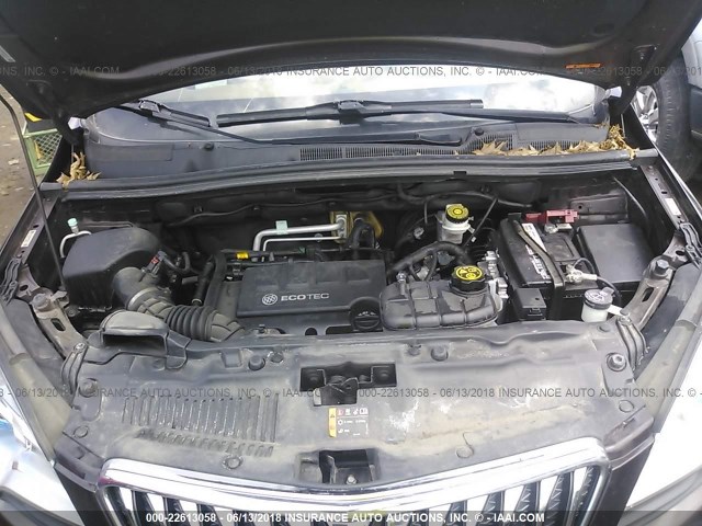 KL4CJGSB0DB163107 - 2013 BUICK ENCORE MAROON photo 10