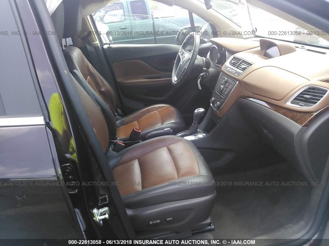 KL4CJGSB0DB163107 - 2013 BUICK ENCORE MAROON photo 5