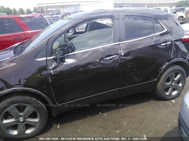 KL4CJGSB0DB163107 - 2013 BUICK ENCORE MAROON photo 6