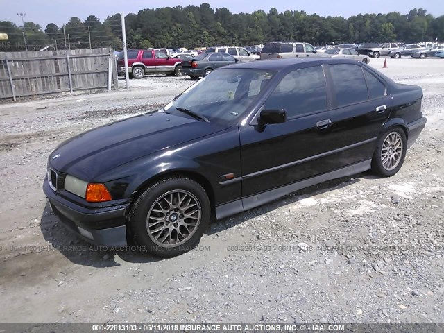 4USCC8327SLA12905 - 1995 BMW 318 I AUTOMATIC BLACK photo 2