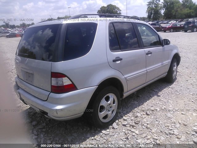 4JGAB57E93A409170 - 2003 MERCEDES-BENZ ML 350 SILVER photo 4