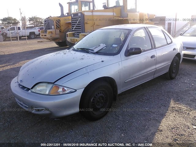 1G1JC524017356510 - 2001 CHEVROLET CAVALIER CNG SILVER photo 2