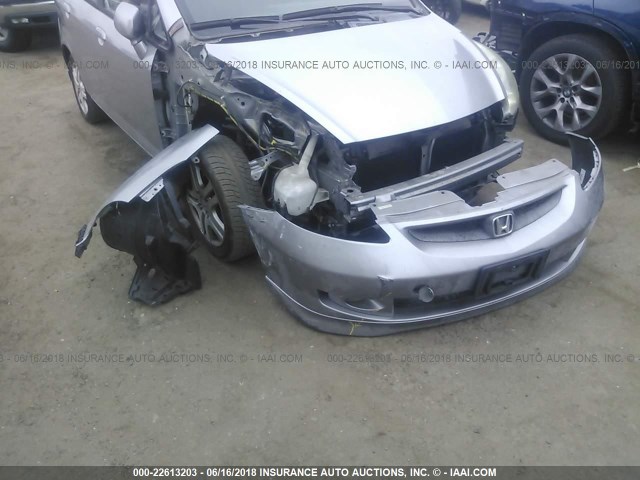 JHMGD37607S056614 - 2007 HONDA FIT S SILVER photo 6