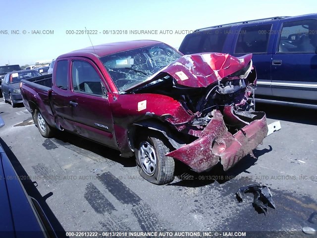 5TETX22N98Z589882 - 2008 TOYOTA TACOMA ACCESS CAB Бордовый фото 1