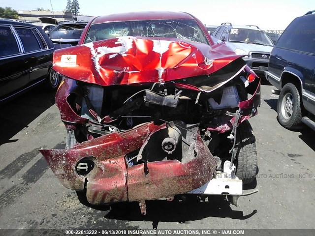 5TETX22N98Z589882 - 2008 TOYOTA TACOMA ACCESS CAB Бордовый фото 6