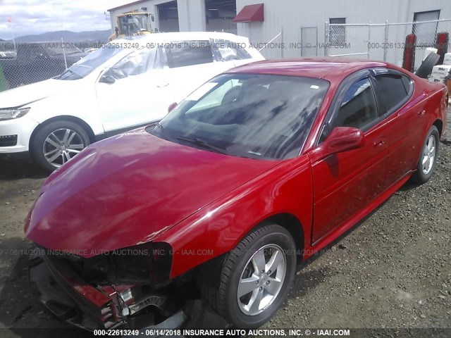 2G2WP552971123666 - 2007 PONTIAC GRAND PRIX RED photo 2