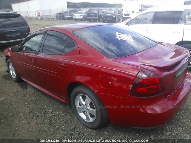 2G2WP552971123666 - 2007 PONTIAC GRAND PRIX RED photo 3
