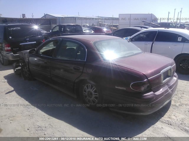 1G4HR54K62U146783 - 2002 BUICK LESABRE LIMITED RED photo 3