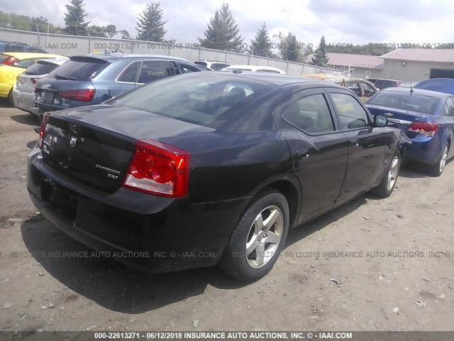 2B3KA33V09H554079 - 2009 DODGE CHARGER SXT BLACK photo 4