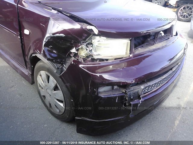 JTLKT324450211148 - 2005 TOYOTA SCION XB ბურგუნდია ფოტო 6