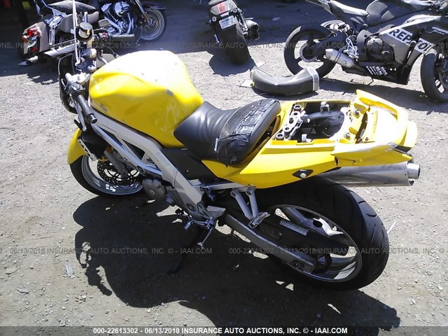 JS1VP53A342103548 - 2004 SUZUKI SV650 YELLOW photo 3