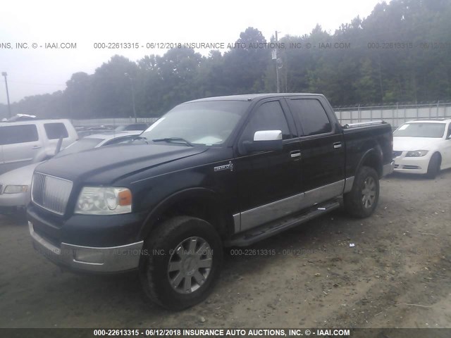 5LTPW18556FJ06983 - 2006 LINCOLN MARK LT BLACK photo 2