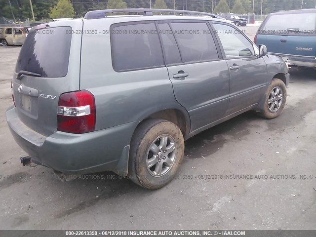 JTEGP21A550069234 - 2005 TOYOTA HIGHLANDER LIMITED GRAY photo 4