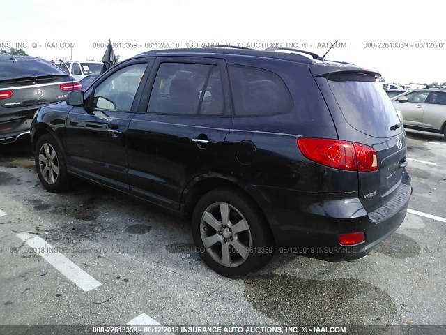 5NMSH13E67H013375 - 2007 HYUNDAI SANTA FE SE/LIMITED Dark Blue photo 3