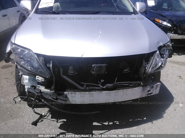 JTJBC1BA6A2027573 - 2010 LEXUS RX 450 SILVER photo 6