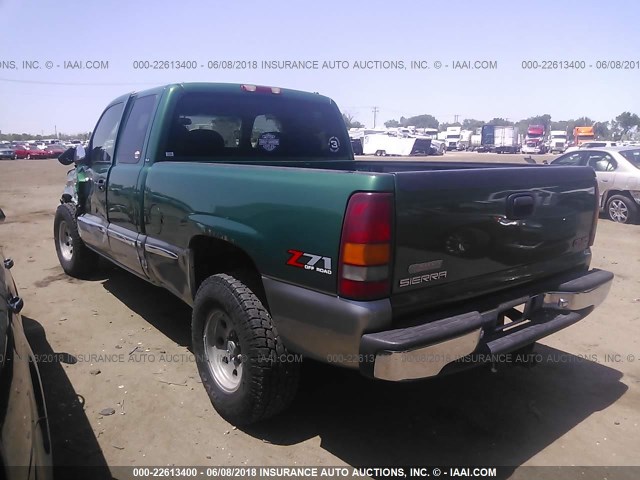 2GTEK19T3Y1325549 - 2000 GMC NEW SIERRA K1500 GREEN photo 3