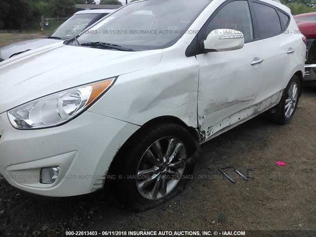 KM8JU3AC7BU172021 - 2011 HYUNDAI TUCSON GLS/LIMITED WHITE photo 6