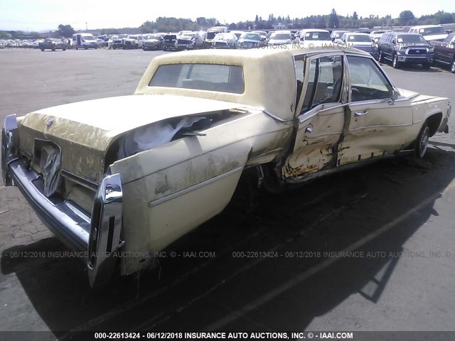 1G6DW51Y6H9710421 - 1987 CADILLAC BROUGHAM CREAM photo 4