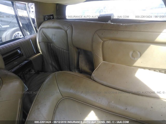 1G6DW51Y6H9710421 - 1987 CADILLAC BROUGHAM CREAM photo 8