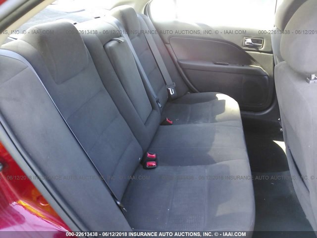3FAHP07Z78R218201 - 2008 FORD FUSION SE 红色 照片 8