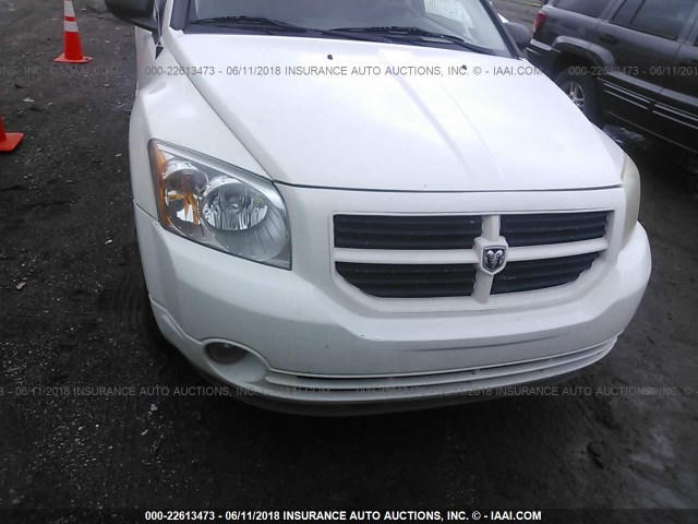 1B3HB48B57D159806 - 2007 DODGE CALIBER SXT WHITE photo 6