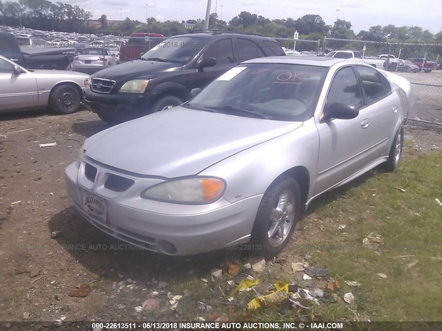 1G2NF52E54M702912 - 2004 PONTIAC GRAND AM SE1 SILVER photo 2