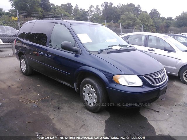 1C4GP44R94B590042 - 2004 CHRYSLER TOWN & COUNTRY LX BLUE photo 1