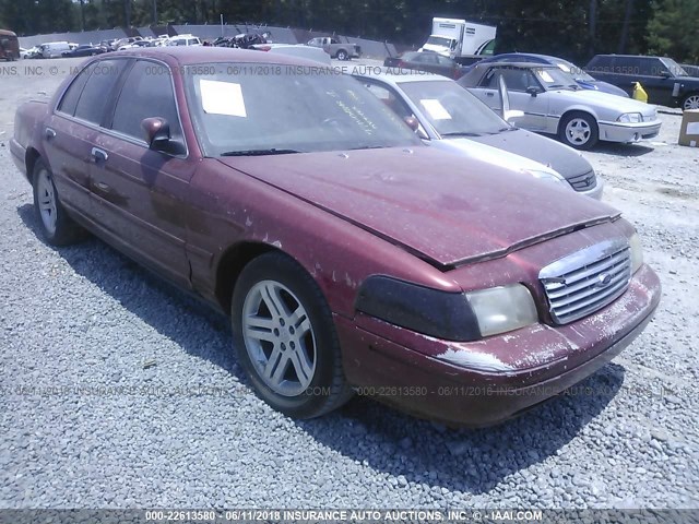 2FAFP74W11X122551 - 2001 FORD CROWN VICTORIA LX RED photo 1