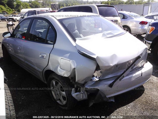 KMHDN46D96U375872 - 2006 HYUNDAI ELANTRA GLS/GT/LIMITED SILVER photo 3