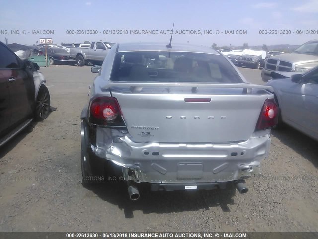 1B3BD1FG5BN535128 - 2011 DODGE AVENGER MAINSTREET SILVER photo 6